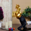Graceful Hand-Held Horse Figurine – Polyresin Home Accent 