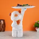 Bear Candy Holder Statue – 8 Inch Decorative Tray